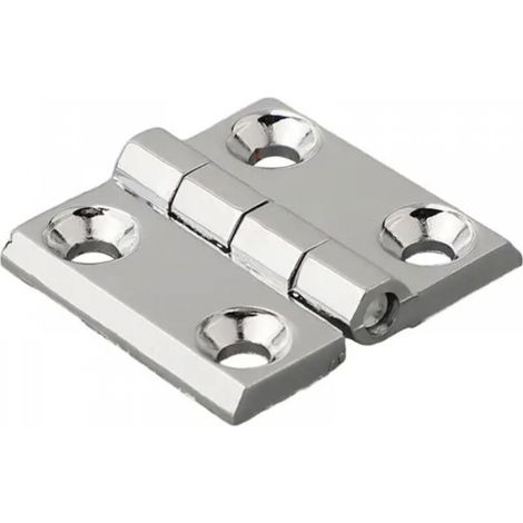 Charnière amovible avec trou fraisé en acier inoxydable pour armoire et porte (argent 60 x 60 mm) (1/4)