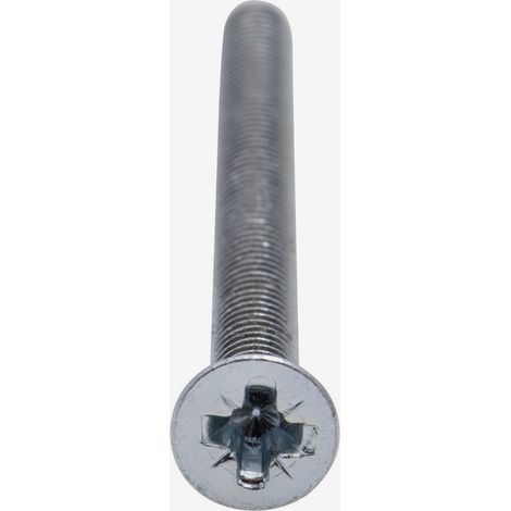 Vis à métaux zinguée tête fraisée PZ cruciforme Viswood Ø 6x40 mm (lot de 8 vis+écrou)