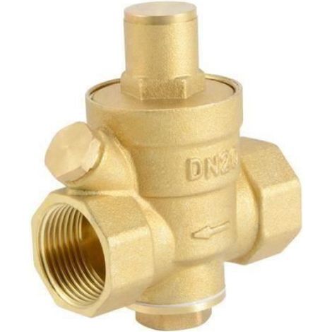 Régulateur de Pression d'Eau Laiton Sans Plomb Réglable 3-4 20mm Réducteur de Pression d'Eau Réducteur avec Barre de LBQ13 (1/4)