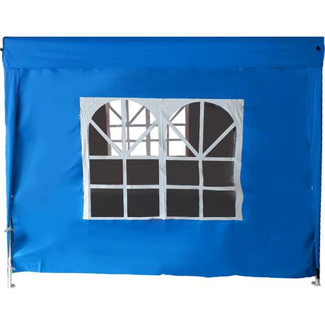 2.5x2.5M Pop Up Gazebo Side Panel Wall Only,1 Piece Blue with Window