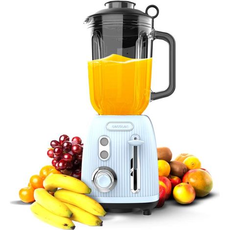 Cecotec Frullatore con tazza Power Black Titanium RetroBlue