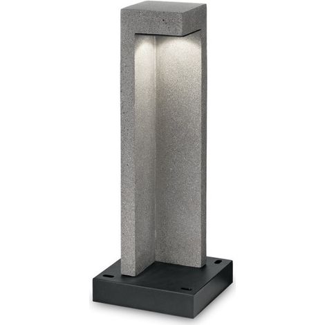 Ideal Lux TITANO - Borne d'extérieur LED intégrée 1 granit léger 3000K IP55