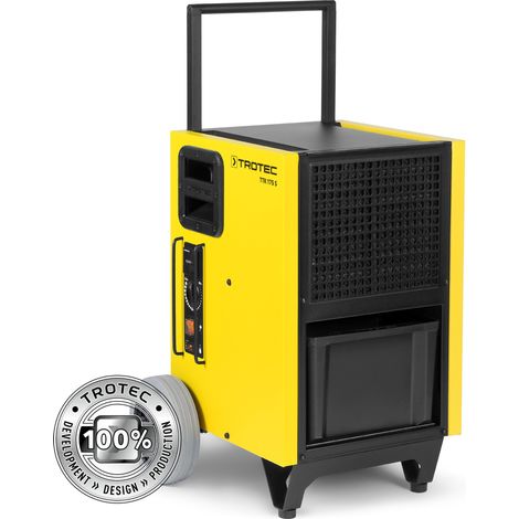 Trotec – Déshumidificateur TTK 175 S – Capacité 20L/jour – Dégivrage automatique à gaz chaud – Pour chantiers humides et espaces confinés (1/5)