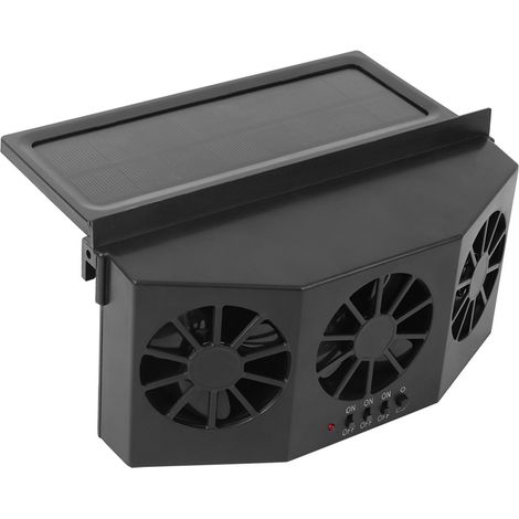 Ventilateur portable solaire pour voiture, aérateur automobile, ventilateur de refroidissement (1/5)