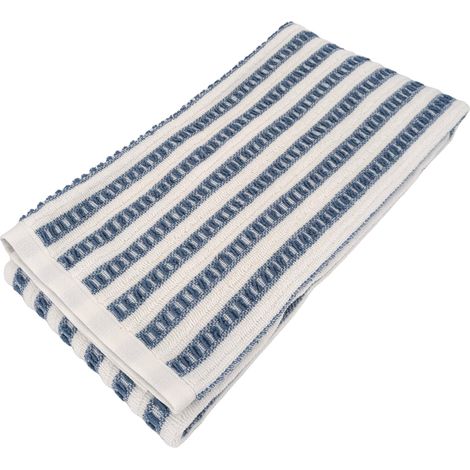 Drap de douche coton SANTORINI A rayures (1/5)