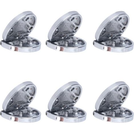 Set mit 6 klappbaren Scharnieren aus Zinklegierung — Möbelbeschläge, geeignet für Schränke, Schubladen und Klappmöbel.