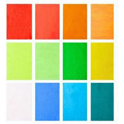 Ensemble de 12 films adhésifs transparents pour fenêtres, de couleurs variées, adaptés aux décorations de Noël à faire soi-même, format 10x15 cm. (1/5)