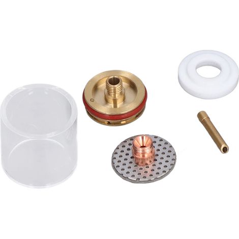 5-teiliges Set WIG-Schweißbrenner-Düsen-Set aus Messing und Glas für WP-20/25 Argon-Schweißpistole (1/5)