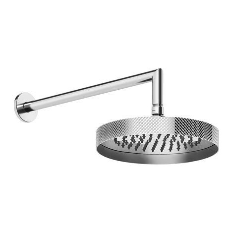 Gessi Anello, ducha mural anticalcárea D=250 mm, con articulación