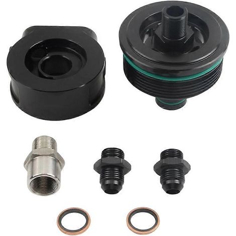 Adaptateur de radiateur d'huile de refroidissement moteur pour BMW F20 F30 116 118 316 AN8 (1/5)