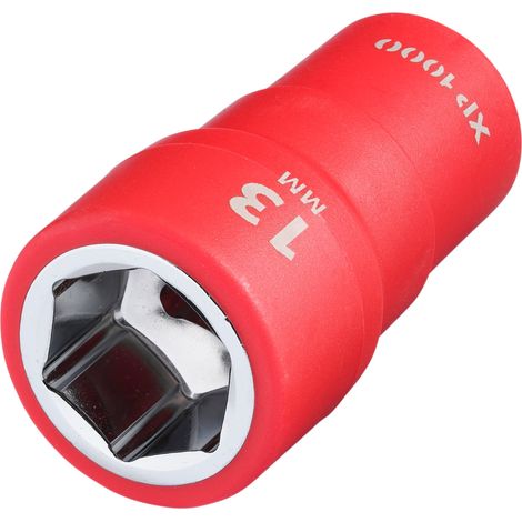 Draper 18819 XP1000 VDE Socket, 1/4"" Sq. Dr., 13mm