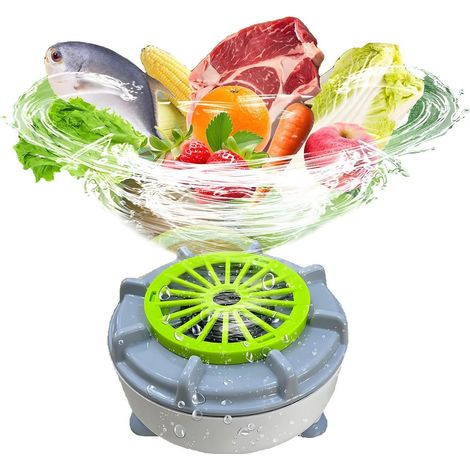 Machine à laver à fruits – Nettoyeur automatique de légumes – Nettoyeur de fruits USB pour la maison, la cuisine, le restaurant, la ferme, l'extérieur, le pique-nique, la préparation des repas, la (1/5)