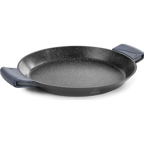 LACOR Paellapfanne mit Antihaft-Silikongriffen, Aluminiumguss 9 Portionen - 40 x 4,5 cm