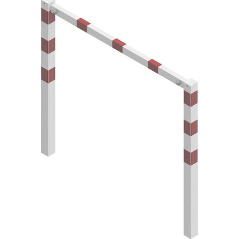 Schake, Barrière à visser, avec barre supérieure, blanc avec (1/2)