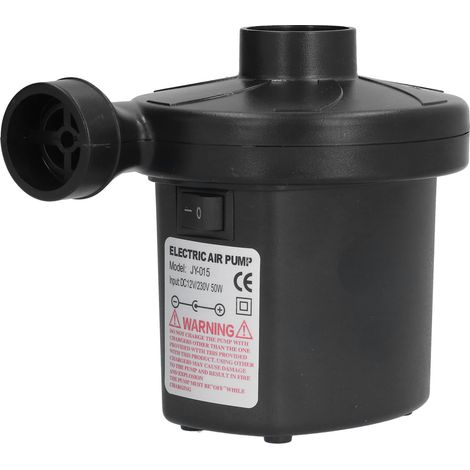 Pompe à air électrique portable multifonction 12 V CC avec 3 embouts pour le camping en plein air 100-240 V (prise UE)
