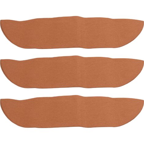 Lot de 3 Doublures pour Jardinière de Fenêtre - Panier en Feutre 61cm (24"), Marron, pour Fleurs et Balustrade