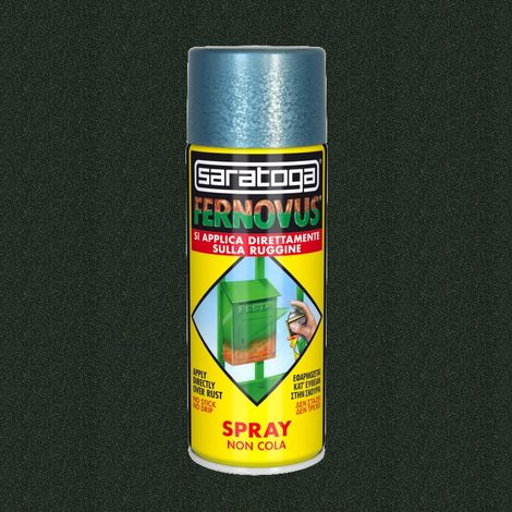 Vernice Antiruggine Spray Fernovus 400ml Saratoga - Micaceo Nero