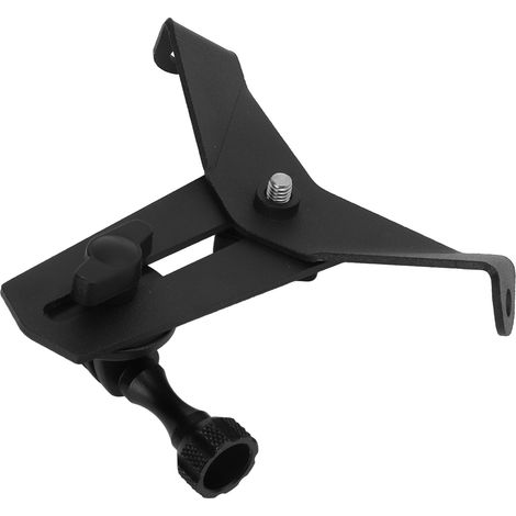 Support de caméra avant noir pour moto, en acier, pour enregistreur de conduite, compatible avec R1250RT, R1200RT et LC. (1/5)