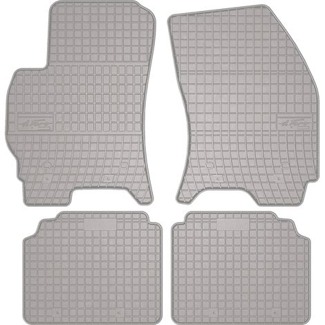 Alfombrillas de goma para coche: Ford Mondeo MK3 familiar, liftback, sedán (2001-2007) - color gris a juego.