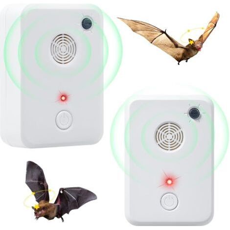 2er-Pack Ultraschall-Fledermausabwehrgeräte für Dachböden, Veranden und Häuser elektronisch angeschlossene Fledermausabwehrgeräte Gerät zur Hausentfernung (1/5)