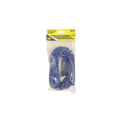 C SET 2 FUNI ELASTICHE D.8 C/2 GANCI FE 150 BLU- 1,0 pz