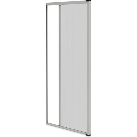 Insektenschutzrollo Tür B 1400 mm x H 2300 mm - Aluminium - Grau 7038