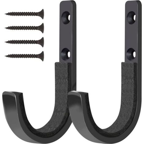 Support mural horizontal métal pour fusil de chasse, rangement pour fusils et arcs (2 pièces) (1/4)