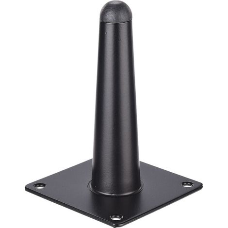 1pc (12cm droit conique mat noir) pieds de canapé meubles pieds en métal armoire de salle de bain meuble TV Table matériel pieds de Support (1/5)