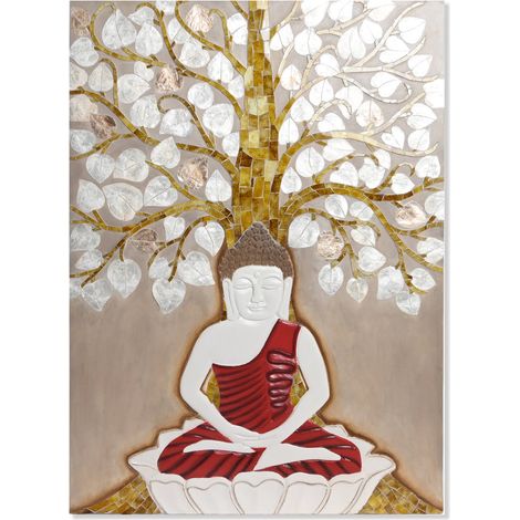 Nacar Harz Wanddekoration 70x4x100 Buddha Baum Nacar Multicolororfarben Farbfamilienfamilie Wanddekoration Details (1/5)