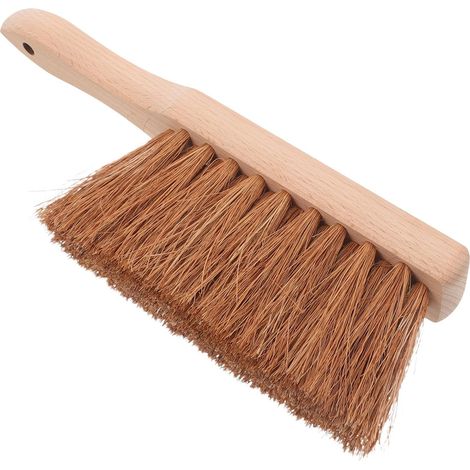 Brosse pour cheminée avec manche en bois et poils fibre de coco (1/5)