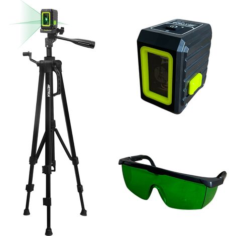 Kit niveau laser Cross Green METRICA