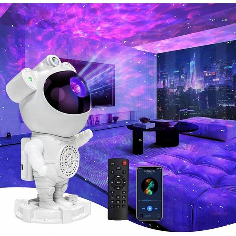 Projecteur d'étoiles Galaxy Veilleuse - LED Bluetooth Astronaut Nebula - Plafonnier avec minuterie et télécommande, cadeau pour adultes et enfants pour la chambre à coucher, Noël (coloré) (1/5)