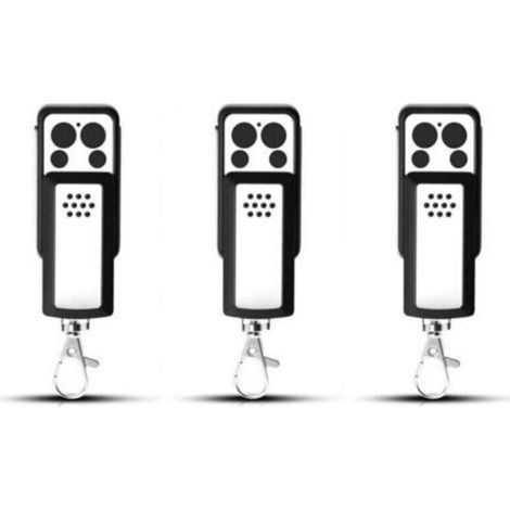 3 Télécommandes pour Motorisation de Portail – Compatible Avidsen 114253, 104257, 104250 – Design Compact à Glissière, 4 Canaux, Signal Stable, Clonage Facile (1/4)