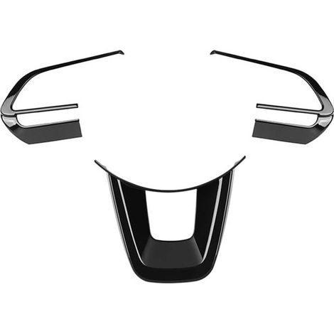 Set di 3 adesivi decorativi neri lucidi per volante auto per Raize Serie 200 210A 2021 VELOZ 2022 (1/2)