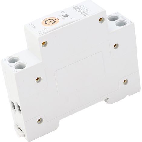 Disjoncteur intelligent WiFi 63A, commande vocale avec application, interrupteur d'alimentation sur Rail DIN, minuterie de marche et d'arrêt pour Tuya AC90-300V (1/5)