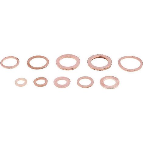 Kit d'assortiment de joints d'étanchéité, écrous et boulons plats, pour moteur de voiture, 200 pièces (1/5)