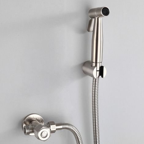 Tête de pulvérisateur de bidet avec crochet, kit de pulvérisateur de bidet en acier inoxydable, hygiène personnelle et pulvérisateur de toilette de lit (1/3)