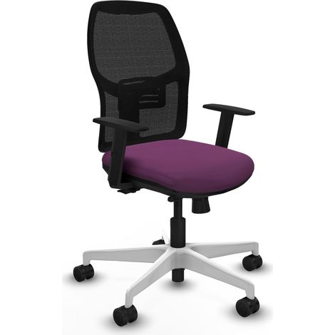Chaise piqueras y crespo Alfera similicuir noir support lombaire (1/2)