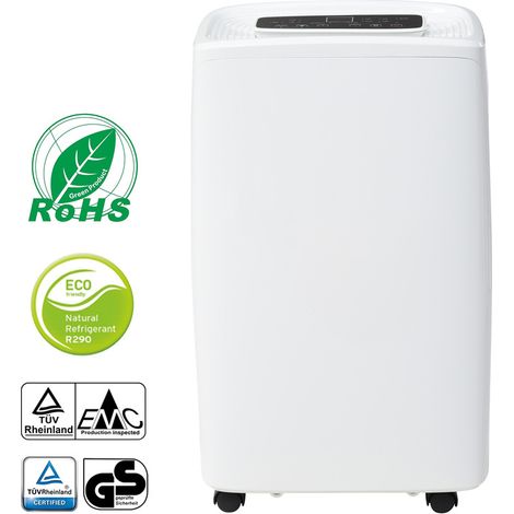 Déshumidificateur 12L / jour pour 15 ㎡ - 3 en 1 purificateur d'air, séchoir à linge, réservoir d'eau de 1.5L, minuterie de 24 heures, résistant à la moisissure et à l'humidité. Écran LED (1/5)