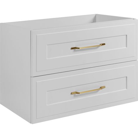 Rodan Waschbeckenunterschrank 120 cm, Weiß Matt, 46 x 120 x 77 cm, MDF, feuchtraumgeeignet, Badmöbel Unterschrank