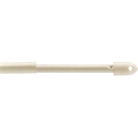 Varilla extensible redonda para visillo - Ø 7 mm / 80-135 cm - Blanco