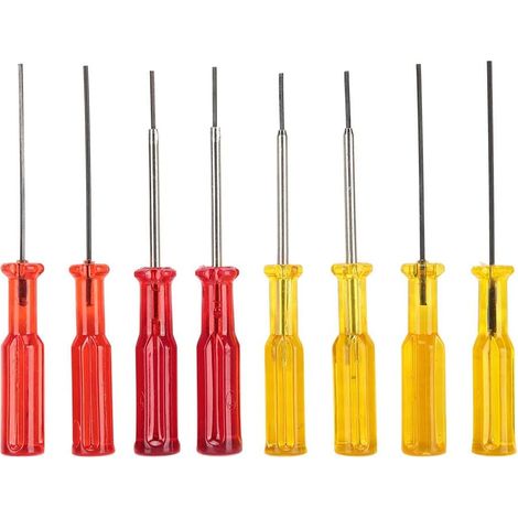 Aiguille de Tournevis à Six Pans Creux, Tournevis pour Surjeteuse, 8 Pièces Kit de Tournevis à Douille Hexagonale, 1.5mm/1.6mm, pour Machine à Coudre, Surjeteuse, Réglage et Réparation (1/5)