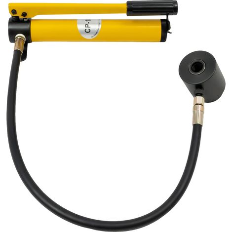 Kit de punzonadora hidráulica, capacidad de 8T, caja de herramientas práctica, AMARILLO (1/2)