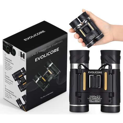Binoclu professionnel, 200x22, compatible avec caméra de téléphone mobile, binoclu HD avec longueur d'action et caméra thermique, noir