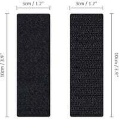20 Bandes Autocollantes Double Face Scratch 3 x 10 cm Adhésif Fort pour Réparation, Fixation et Assemblage – Compatible 3M (1/3)