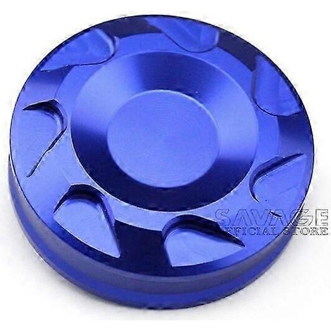 Bouchon de réservoir de cylindre de frein avant pour Kawasaki ZX6R ZX10R ZX14R 1000 Z1000SX, accessoires moto, couvercle de liquide d'huile CNC, protège-tibias de moto (bleu) (1/5)