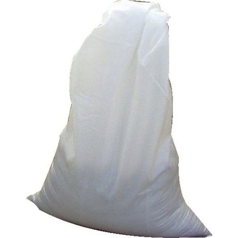 1 Sack für Bauschutt aus weißem Polypropylen, gewebt, 70 g/m² - 550 x 950 mm