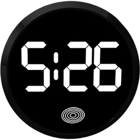 Horloge LED pour voiture, affichage précis de l'heure et de la température, horloge et thermomètre LED portables pour voiture, design simple, Modèle A (1/5)