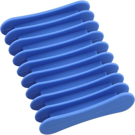 Set of 3 Silicone Soap Dishes with Shower Drainer (Blue) (1/5)