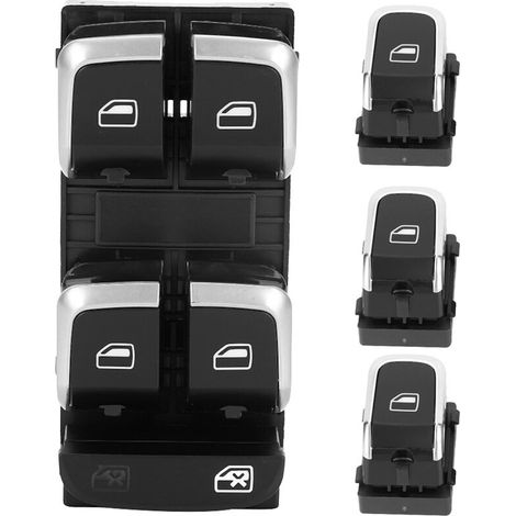 Bouton d'interrupteur définir matériau ABS de remplacement direct, doux et confortable pour S4 B8 2008-2012 (1/5)